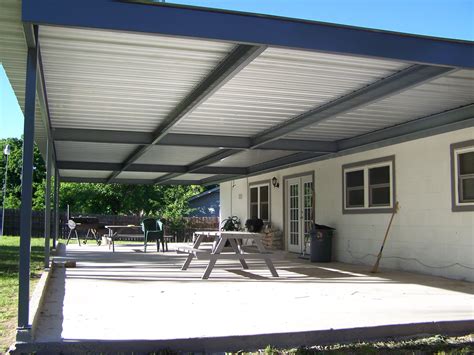 metal patio shelter up close to house|23 patio cover ideas – add a roof to your outdoor .